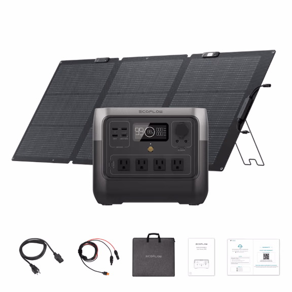 EcoFlow RIVER 2 Pro 700 Portable Power Station – RIVER 2 Pro 700 + 160W Portable Solar Panel