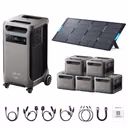 Anker SOLIX F3800 Plus Portable Power Station + 400W Portable Solar Panel – F3800 Plus + 400W Portable Solar Panel / 5 x Extra Batteries