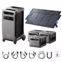 Anker SOLIX F3800 Plus Portable Power Station + 400W Portable Solar Panel – F3800 Plus + 2 x 400W Portable Solar Panels / 3 x Extra Batteries