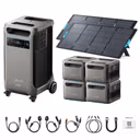 Anker SOLIX F3800 Plus Portable Power Station + 400W Portable Solar Panel – F3800 Plus + 2 x 400W Portable Solar Panels / 4 x Extra Batteries