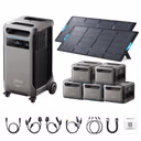Anker SOLIX F3800 Plus Portable Power Station + 400W Portable Solar Panel – F3800 Plus + 2 x 400W Portable Solar Panels / 5 x Extra Batteries