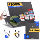 onLite: 900 Watt Balkonkraftwerk – Garten & Flachdach / Solakon ONE + 1 x Solakon ONE Erweiterungsspeicher / 3m