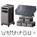 Anker SOLIX F3800 Plus Portable Power Station + 400W Portable Solar Panel – F3800 Plus + 3 x 400W Portable Solar Panels / 5 x Extra Batteries