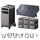 Anker SOLIX F3800 Plus Portable Power Station + 400W Portable Solar Panel – F3800 Plus + 3 x 400W Portable Solar Panels / 6 x Extra Batteries