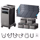 Anker SOLIX F3800 Plus Portable Power Station + 400W Portable Solar Panel – F3800 Plus + 4 x 400W Portable Solar Panels / 5 x Extra Batteries