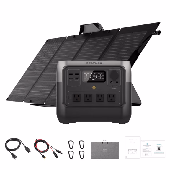 EcoFlow RIVER 2 Pro Solar Generator + 110W Portable Solar Panel