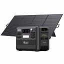 FOSSiBOT F2400 Solar Generator + Portable Solar Panel – F2400 +1*420W Portable Solar Panel
