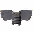 Pecron F5000LFP 7200W 5120Wh 120V/240V Portable Power Station – Pecron F5000LFP + + 2 x FP5000-48V 5120Wh Extra Batteries / 6 x PV300 300W Portable Solar Panels