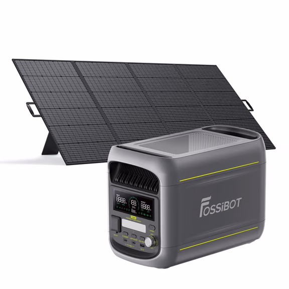 FOSSiBOT F1800 Solar Generator + Portable Solar Panel – FOSSiBOT F1800+1*420W Solar Panel