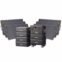Pecron F5000LFP 7200W 5120Wh 120V/240V Portable Power Station – Pecron F5000LFP + + 6 x FP5000-48V 5120Wh Extra Batteries / 6 x PV300 300W Portable Solar Panels
