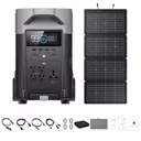 EcoFlow DELTA Pro Solar Generator + 220W Portable Solar Panels – DELTA Pro + 1 x 220W Portable Solar Panel