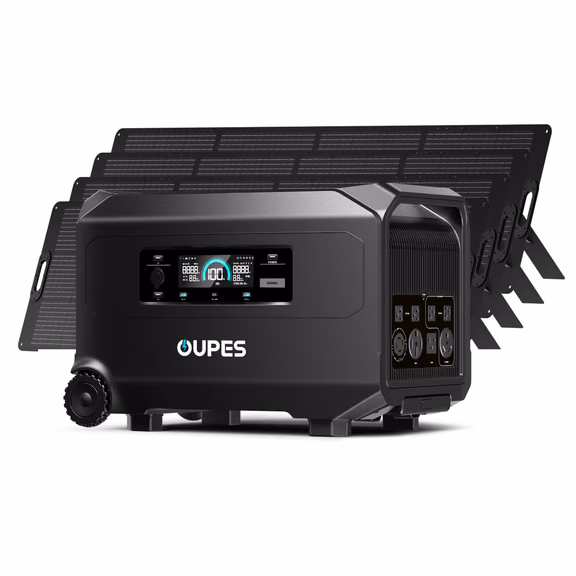 OUPES Guardian 6000 V2 + 4*240W Solar Panel | Solar Generator Kit