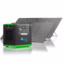 Natures Generator Lithium 6000 Solar Generator With Solar Panels – Lithium 6000 + 2 x 400W Folding Solar Panels