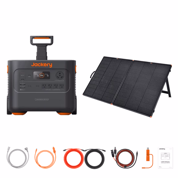 Jackery Explorer 2000 Plus Portable Power Station + Custom Solar Panel Bundle Option – Explorer 2000 Plus + 200W Portable Solar Panel