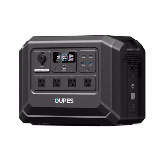 OUPES Mega 1 Lite Home Backup & Portable Power Station | 2000W 1024Wh – Mega 1 Lite (Unit Only)