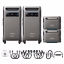 Anker SOLIX F3800 Plus + Expansion Batteries – 2 x F3800 Plus + 2 x BP3800 Batteries