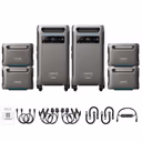Anker SOLIX F3800 Plus + Expansion Batteries – 2 x F3800 Plus + 4 x BP3800 Batteries