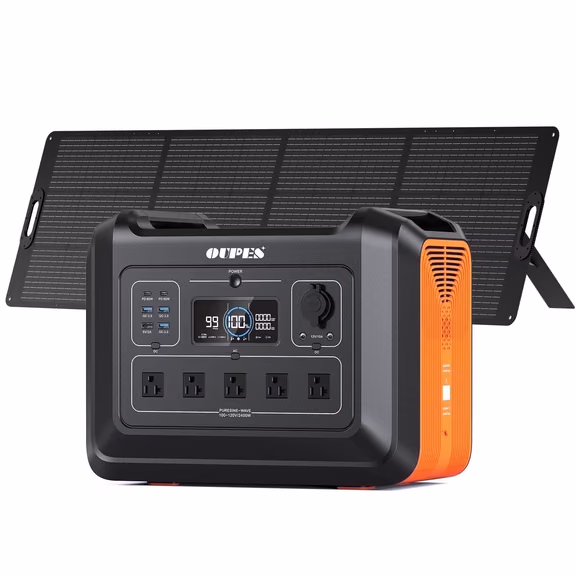 OUPES 2400W, 2232Wh Portable Power Station – OUPES 2400 + 240W Solar Panel