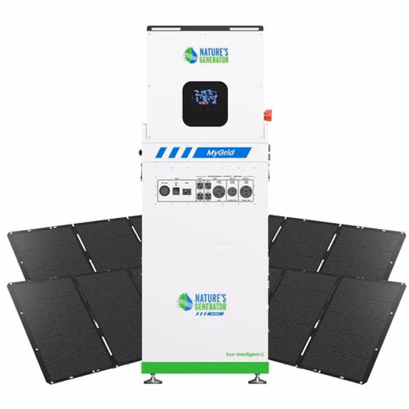 Natures Generator MyGrid 10K With 4 x 400W Folding Solar Panel