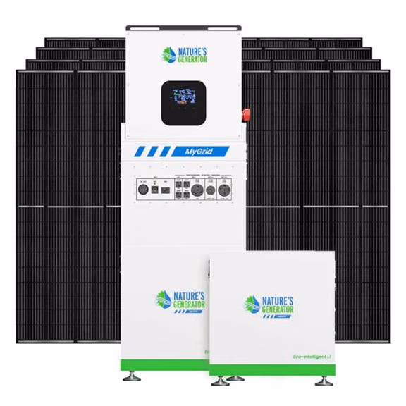 Natures Generator MyGrid 10K With Solar Battery + 8 x 410W Rigid Solar Panel
