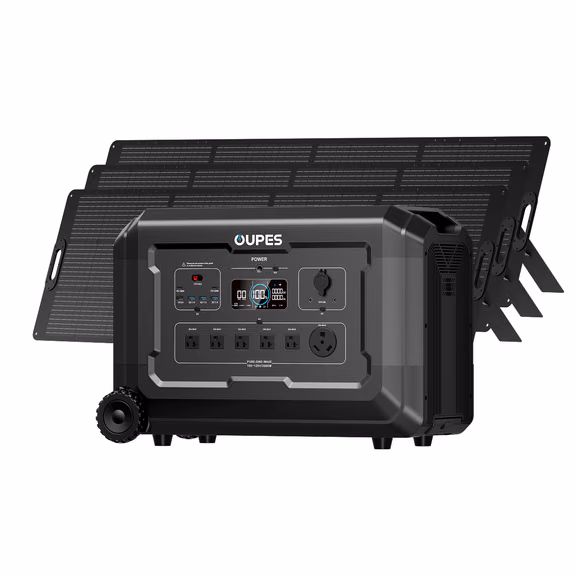 Mega 3 + 3*240W Solar Panel | Solar Generator Kit