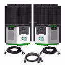 Natures Generator 2 x Lithium 3600 Solar Generator With 4 x 410W Monocrystalline Solar Panel
