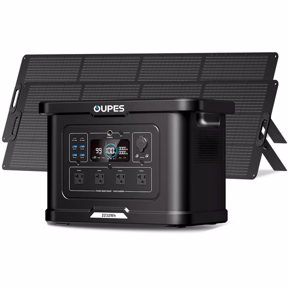 OUPES Exodus 2400 + 2*240W Solar Panel | Solar Generator Kits
