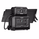 Mega 3 + B2 Extra Battery + 2*240W Solar Panel | Solar Generator Kit