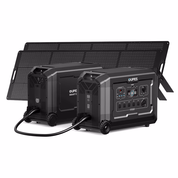 Mega 5 + B5 Extra Battery + 2*240W Solar Panel | Solar Generator Kit