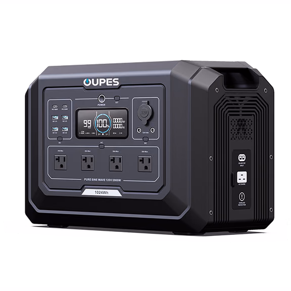 OUPES Mega 1 Home Backup & Portable Power Station | 2000W 1024Wh – Mega 1 (Unit Only)