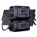Mega 2 + B2 Extra Battery + 2*240W Solar Panel | Solar Generator Kit