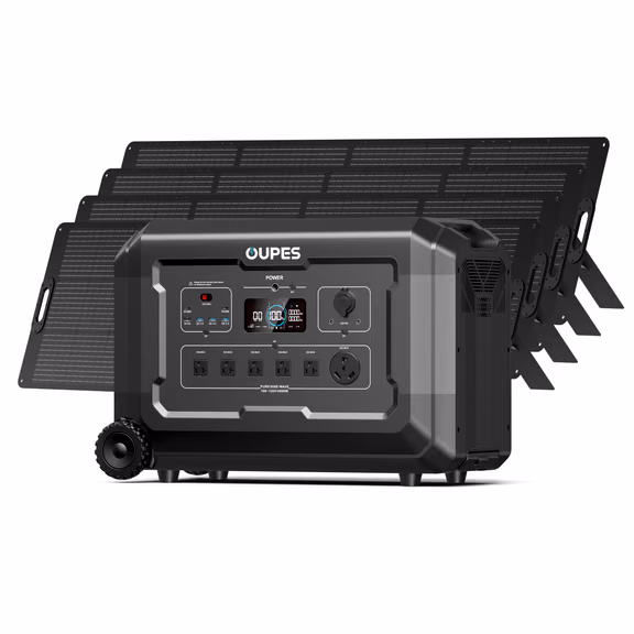 Mega 5 + 4*240W Solar Panel | Solar Generator Kit