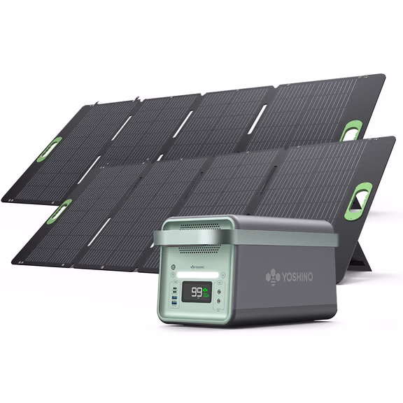 Yoshino B2000 Power Station with 2*SP200 Solar Panel