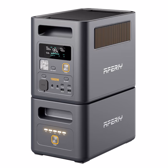 AFERIY Nomad1800 Pro 1800W 1024Wh Portable Power Station – P180 Pro + 1 x Extra Battery | 2048Wh Total
