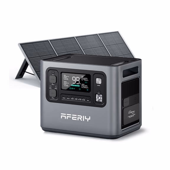 AFERIY Haven3000 P300 Portable Power Station with Expandable Capacity 3000W 2048Wh – P300 + 1x 200W Solar Panel