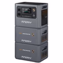 AFERIY Haven3000 P300 Portable Power Station with Expandable Capacity 3000W 2048Wh – P300 + 2 x Extra Battery (6144Wh total)