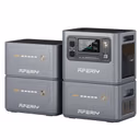 AFERIY Haven3000 P300 Portable Power Station with Expandable Capacity 3000W 2048Wh – P300 + 3 x Extra Battery (8192Wh total)