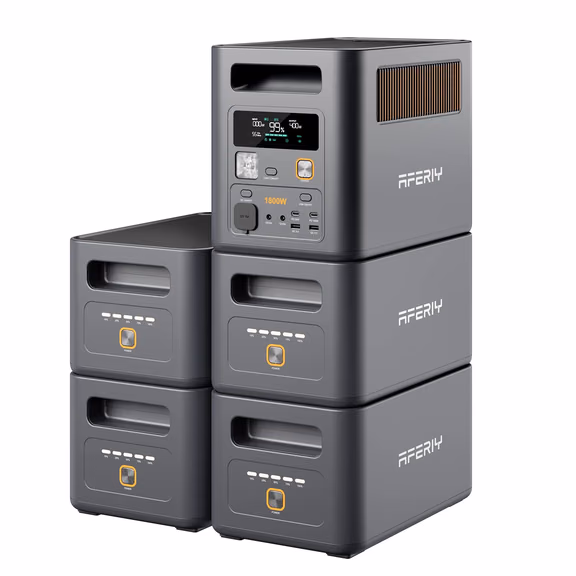 AFERIY Nomad1800 Pro P180 Pro Portable Power Station with Expandable Capacity 1800W 1024Wh – P180 Pro + 4 x Extra Battery (5120Wh total)