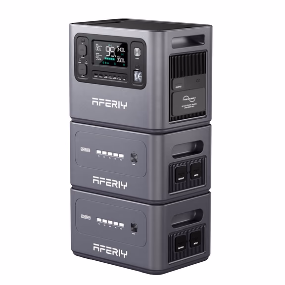 AFERIY Haven2800 P280 Portable Power Station with Expandable Capacity 2800W 2048Wh – P280 + 2 x Extra Battery (6144Wh total)
