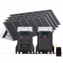 AFERIY Haven3600 P310 3600W Solar Generator Kit with 3840Wh Expansion Battery – P310 + P310-B 3600W, 7680Wh / 4 × 400W Solar Panel (total 1600W)