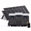 AFERIY Haven3600 P310 3600W Solar Generator Kit with 3840Wh Expansion Battery – P310 + 2xP310-B 3600W, 11520Wh / 2 × 400W Solar Panel (total 800W)