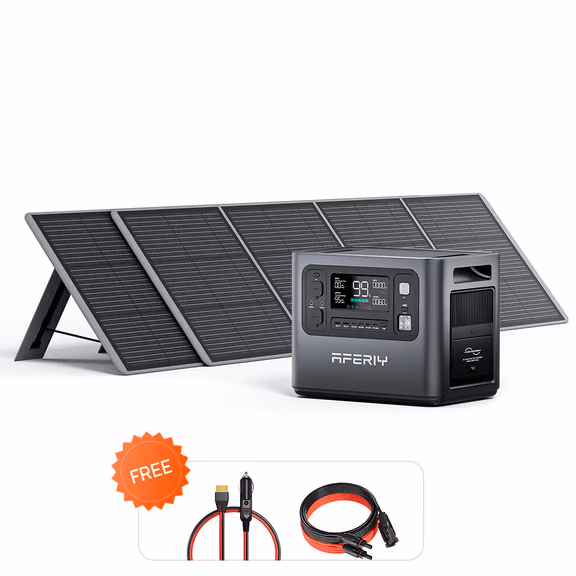 AFERIY Haven2400 P210 2400W Solar Generator Kit – AF-P210 + 2*200W Solar Panel