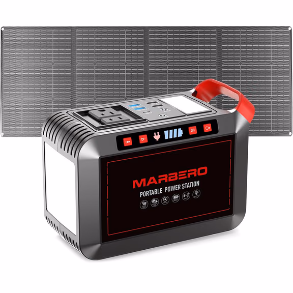 MARBERO 237Wh Solar Generator with 60W Solar Panel Included