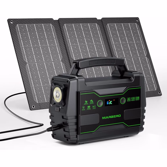 MARBERO 100W Solar Generator with 30W Solar Panel