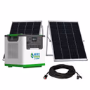 Nature's Generator L3600 Expandable Solar Generator – L3600 + 2x 100W Rigid Panel