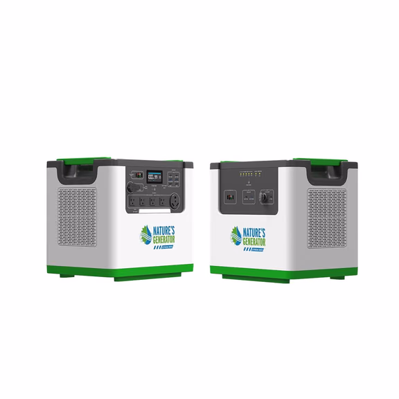 Nature's Generator L3600 Expandable Power Station – L3600 + L3600 Power Pod