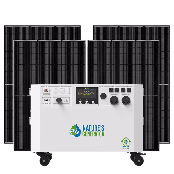 Powerhouse Gen 2 Whole Home Solar Generator – Powerhouse + 4x 440W Rigid Bifacial Panel