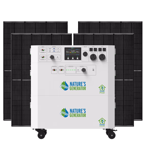 Powerhouse Gen 2 Whole Home Solar Generator – Powerhouse + Powerhouse Power Pod + 4x 440W Rigid Bifacial Panel