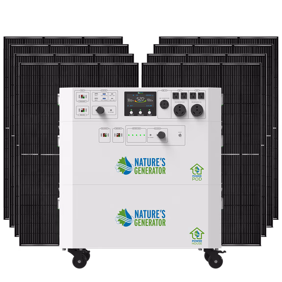 Powerhouse Gen 2 Whole Home Solar Generator – Powerhouse + Powerhouse Power Pod + 8x 440W Rigid Bifacial Panel
