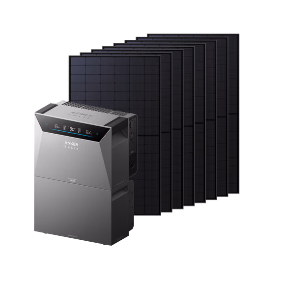 Anker SOLIX Solarbank 4 E5000 Pro Balkonkraftwerk mit Speicher – Solarbank 4 E5000 Pro + 4000Wp Bifaziales Solarmodul + 1× BP5000 Erweiterungsakku